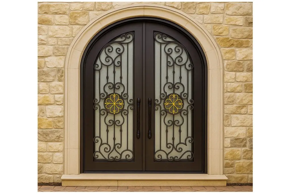 Nova Royal Series Wrought Iron Custom Exterior Door Style 188