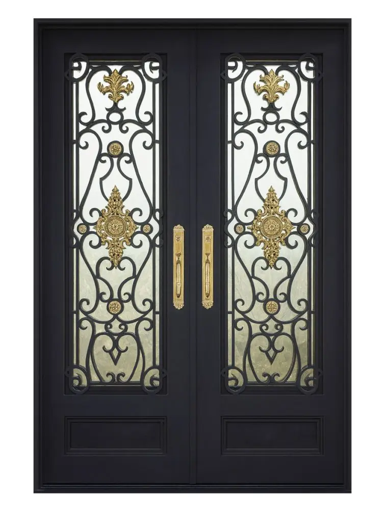 Nova Royal Series Wrought Iron Custom Exterior Door Style 123