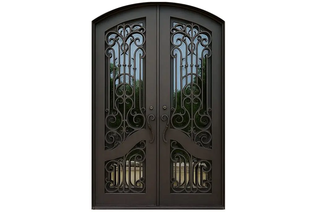 Nova Royal Series Wrought Iron Custom Exterior Door Style 168