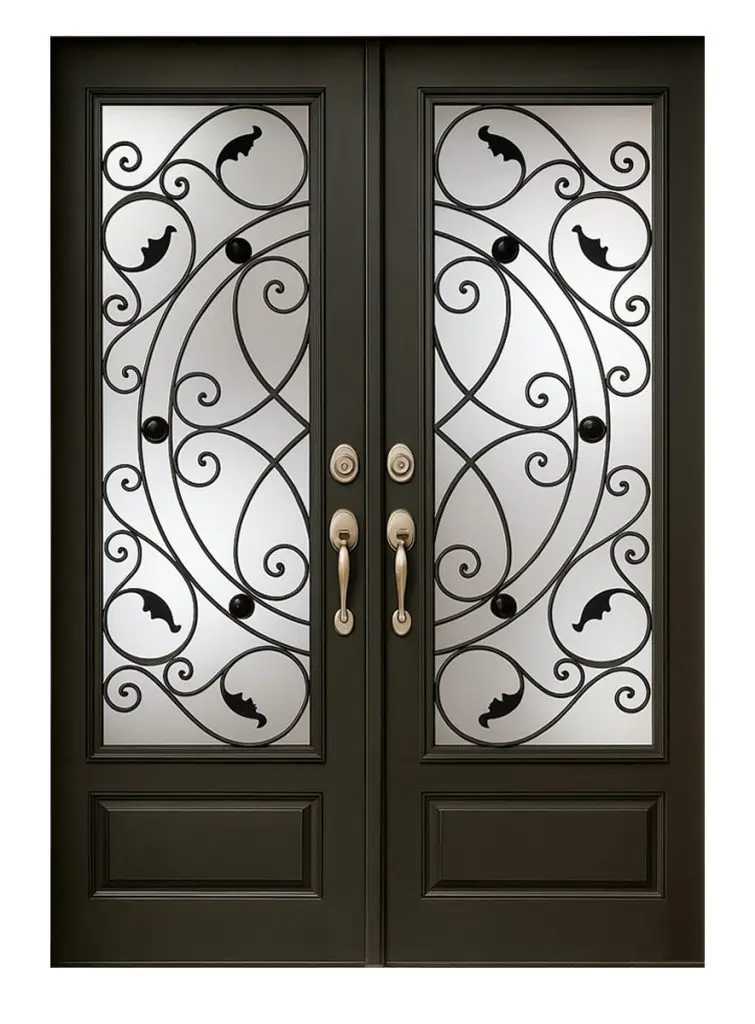 Nova Royal Series Wrought Iron Custom Exterior Door Style 332