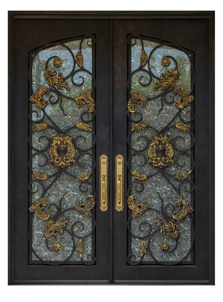 Nova Royal Series Wrought Iron Custom Exterior Door Style 033