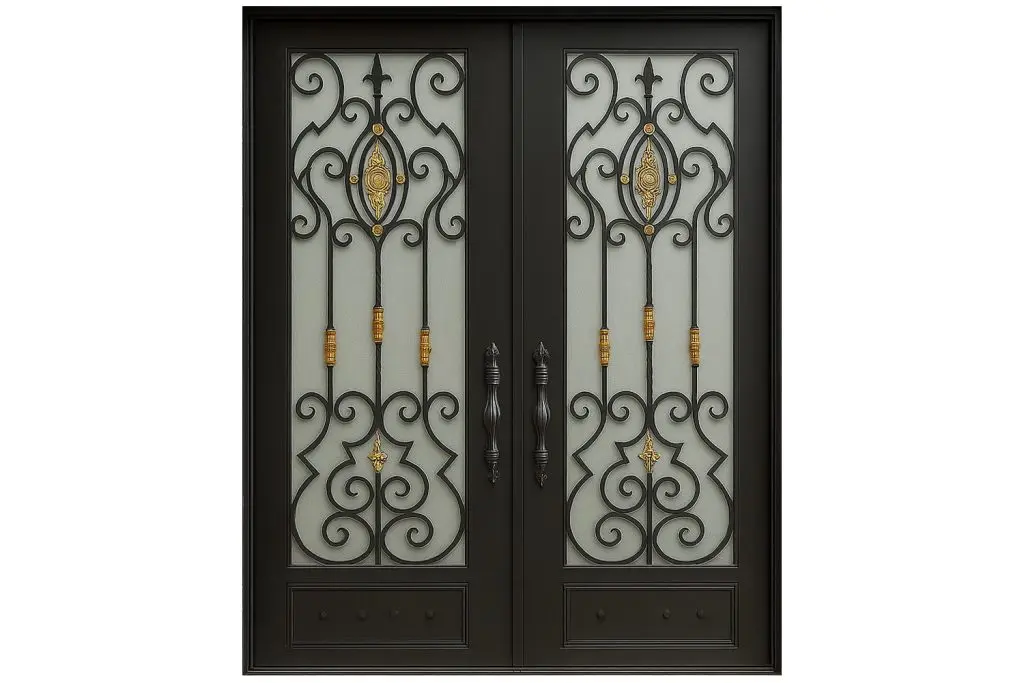 Nova Royal Series Wrought Iron Custom Exterior Door Style 219