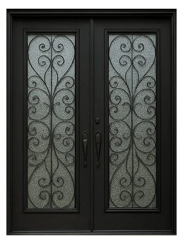 Nova Royal Series Wrought Iron Custom Exterior Door Style 265