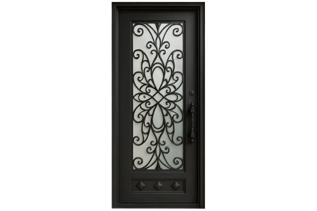 Nova Royal Series Wrought Iron Custom Exterior Door Style 088