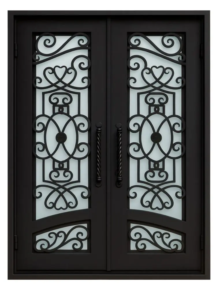 Nova Royal Series Wrought Iron Custom Exterior Door Style 066