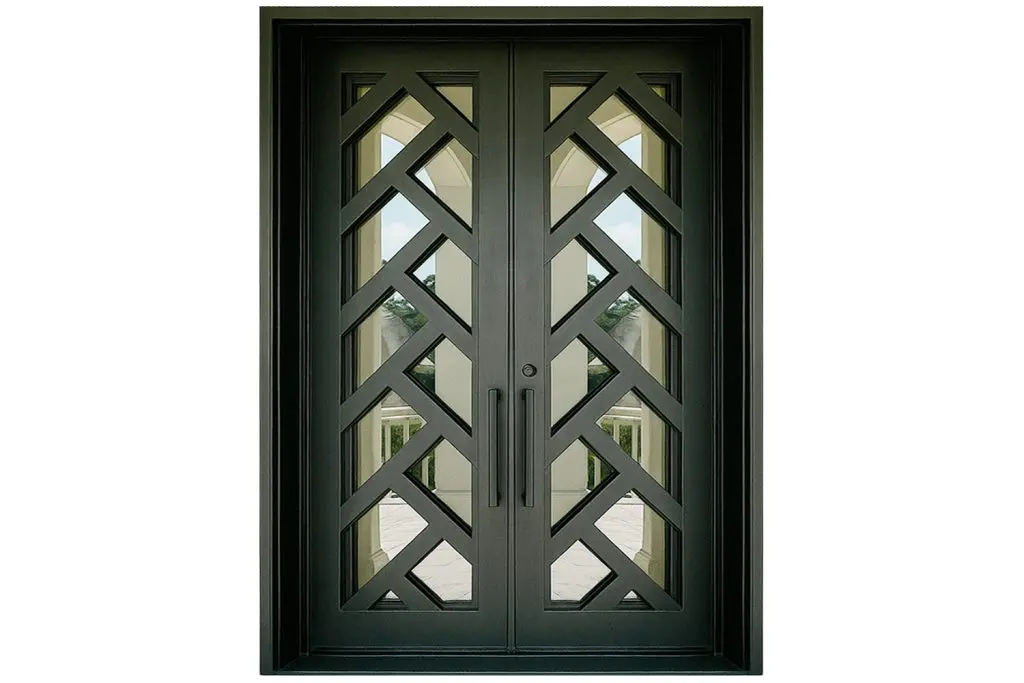 Nova Royal Series Wrought Iron Custom Exterior Door Style 296