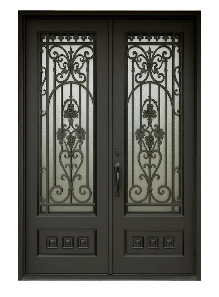 Nova Royal Series Wrought Iron Custom Exterior Door Style 240
