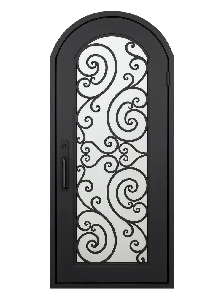 Nova Royal Series Wrought Iron Custom Exterior Door Style 059
