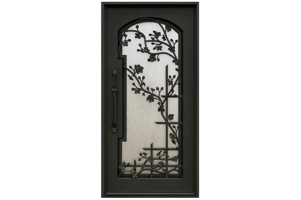Nova Royal Series Wrought Iron Custom Exterior Door Style 261