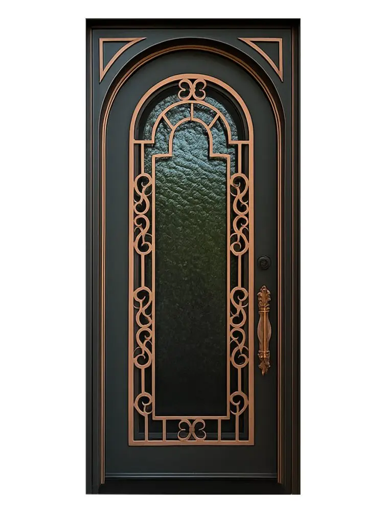 Nova Royal Series Wrought Iron Custom Exterior Door Style 173