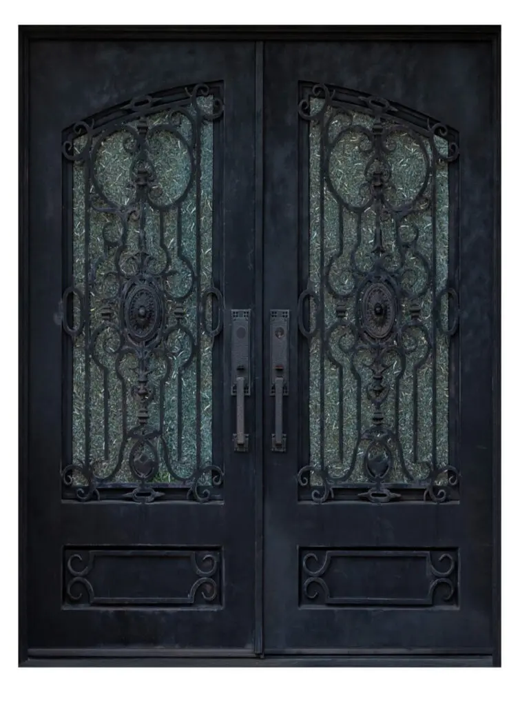 Nova Royal Series Wrought Iron Custom Exterior Door Style 023
