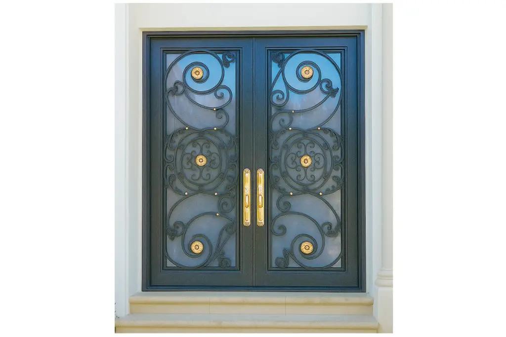 Nova Royal Series Wrought Iron Custom Exterior Door Style 359