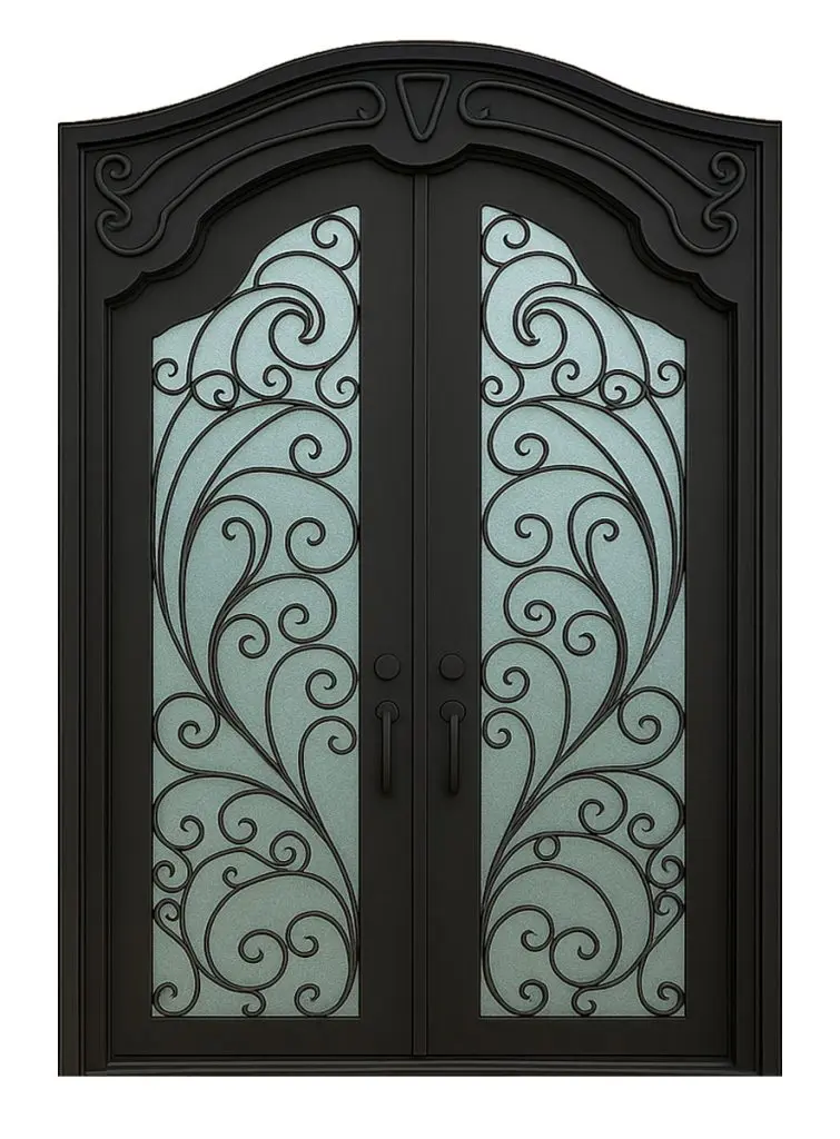 Nova Royal Series Wrought Iron Custom Exterior Door Style 212