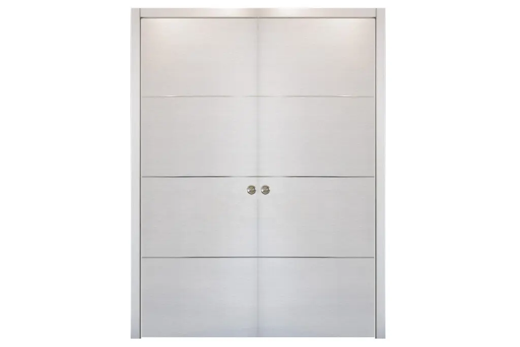 Nova HG-008 White Wenge Laminated Modern Interior Door - Double Pocket
