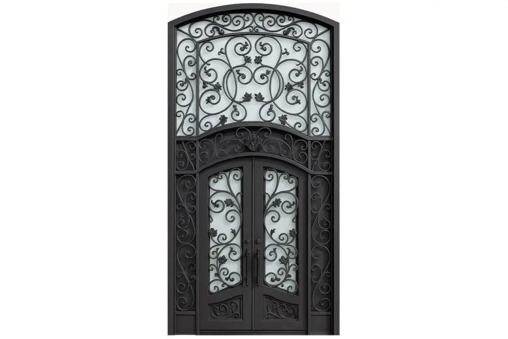 Nova Royal Series Wrought Iron Custom Exterior Door Style 358