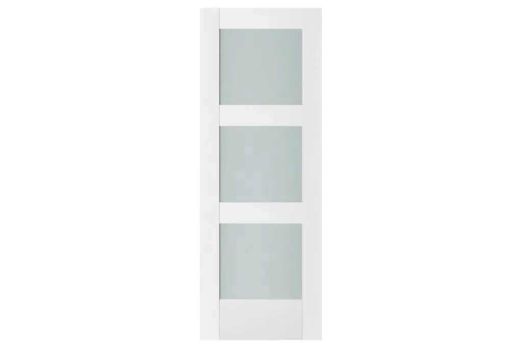 Nova Triplex 058 Soft White Laminated Modern Interior Door - Slab