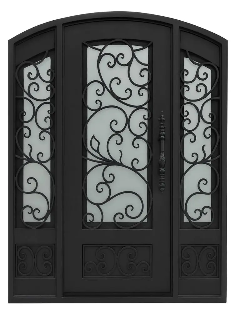 Nova Royal Series Wrought Iron Custom Exterior Door Style 108
