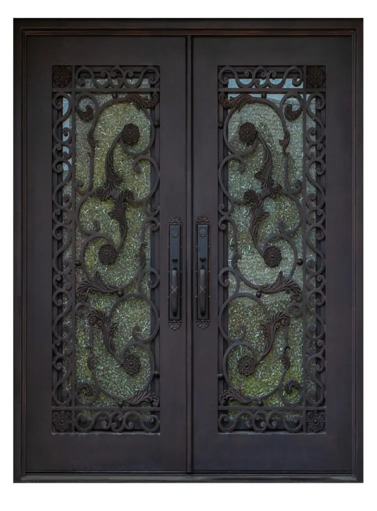 Nova Royal Series Wrought Iron Custom Exterior Door Style 026
