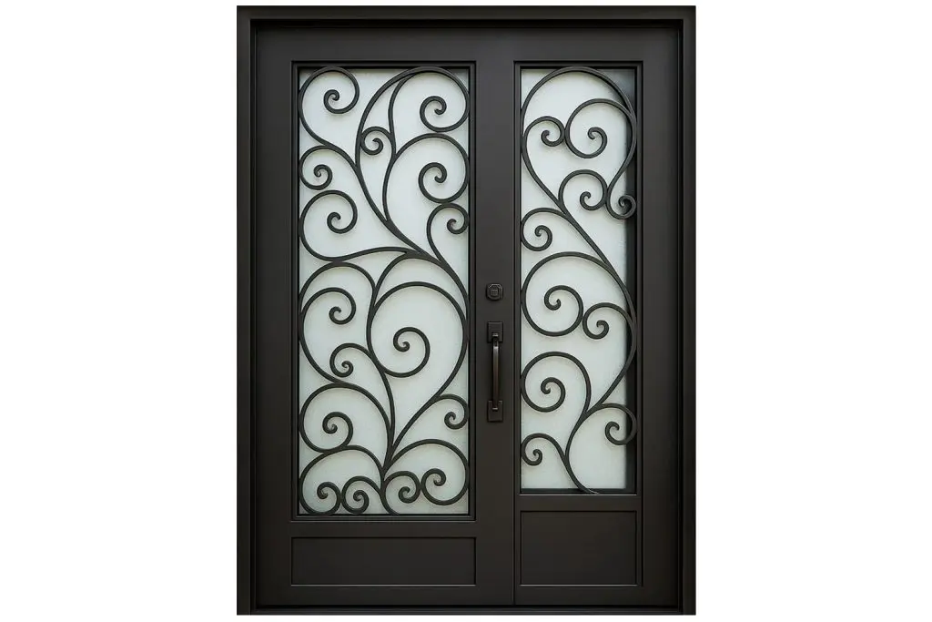Nova Royal Series Wrought Iron Custom Exterior Door Style 233