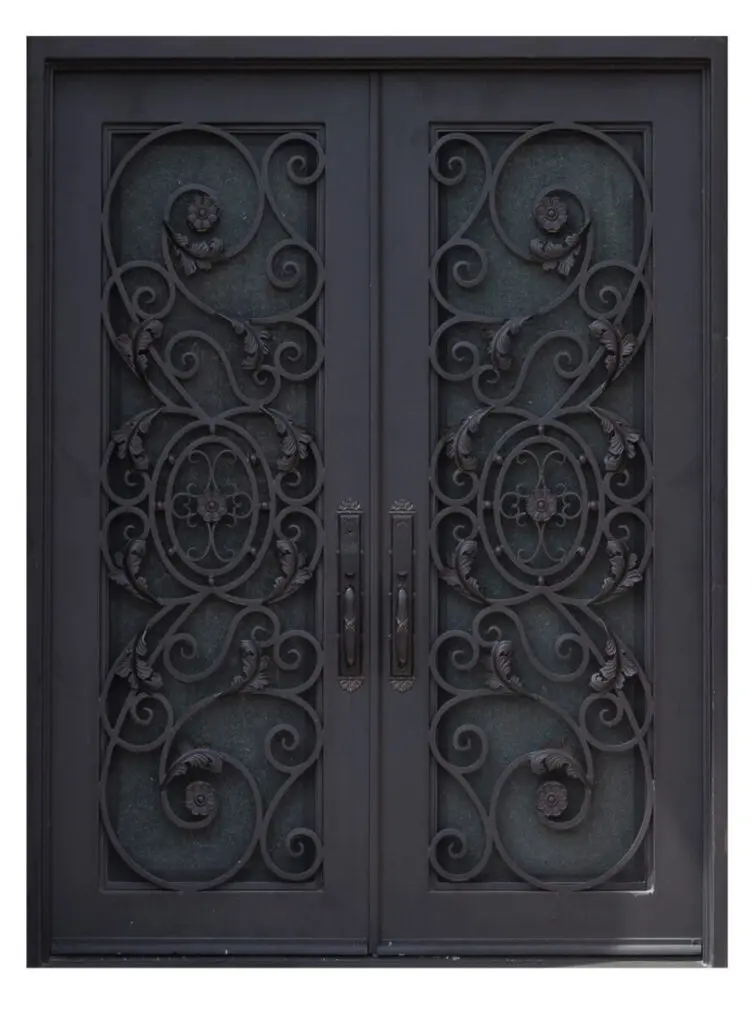 Nova Royal Series Wrought Iron Custom Exterior Door Style 020