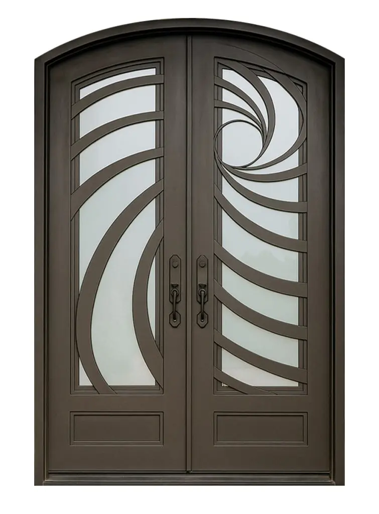 Nova Royal Series Wrought Iron Custom Exterior Door Style 342