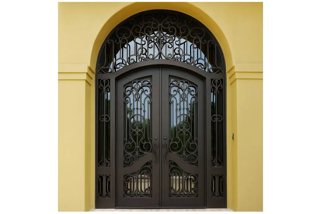 Nova Royal Series Wrought Iron Custom Exterior Door Style 168