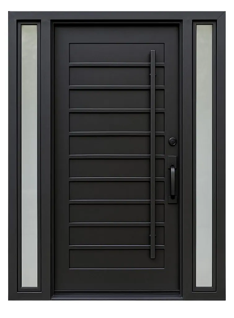 Nova Royal Series Wrought Iron Custom Exterior Door Style 242