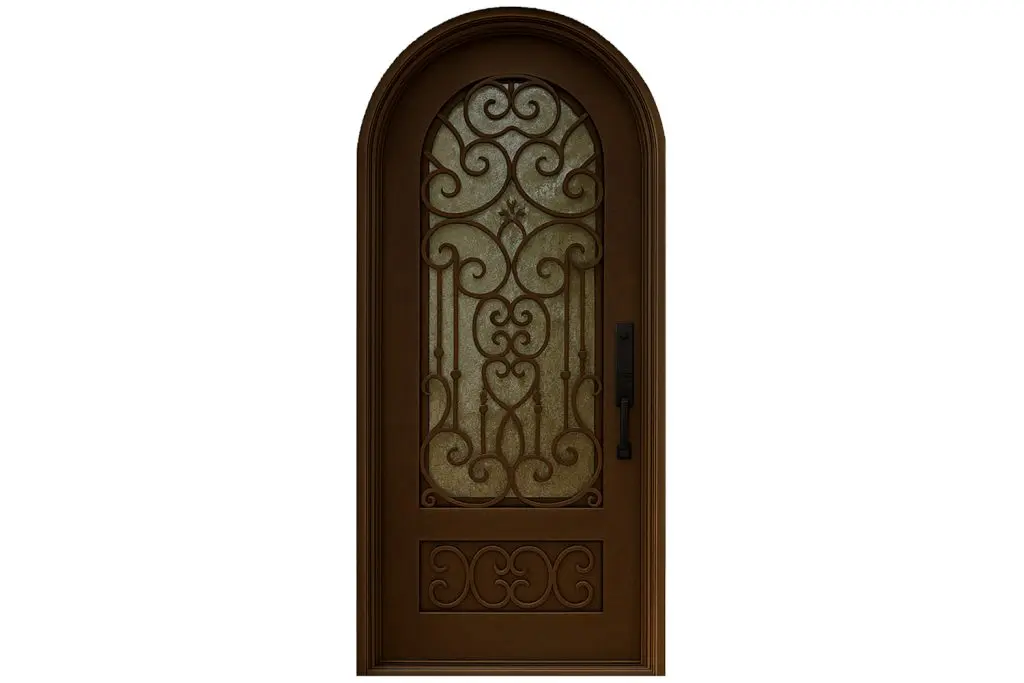 Nova Royal Series Wrought Iron Custom Exterior Door Style 117
