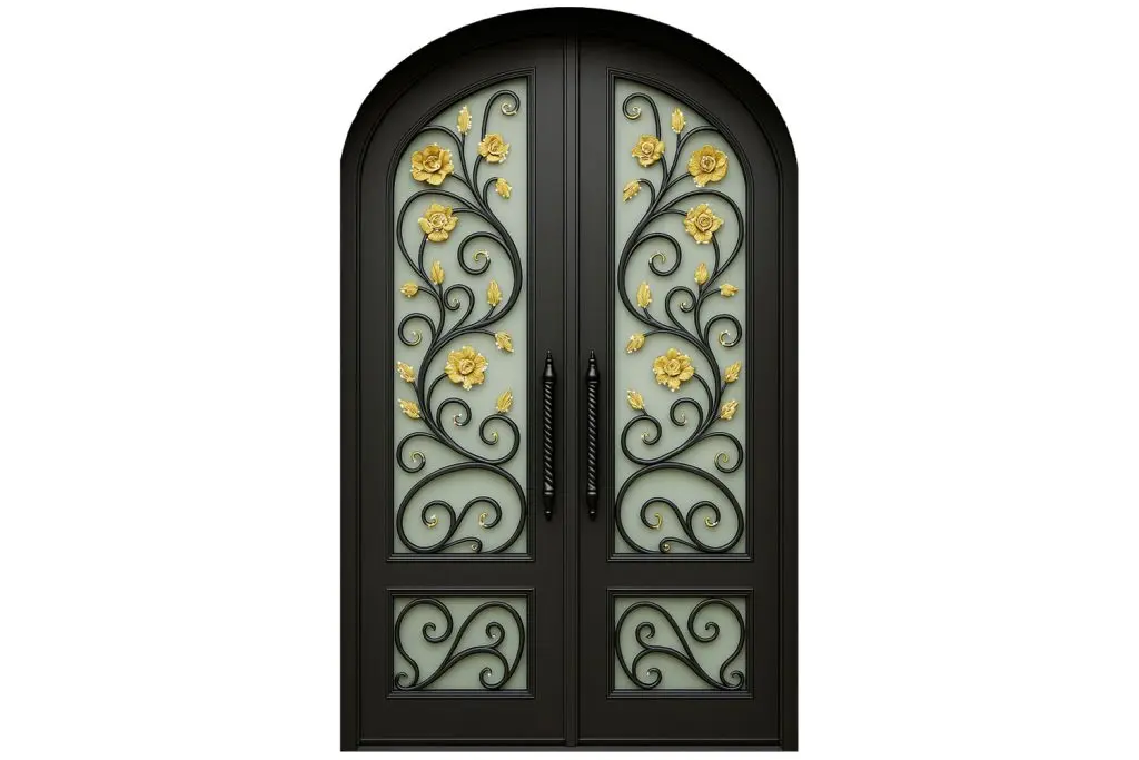 Nova Royal Series Wrought Iron Custom Exterior Door Style 107
