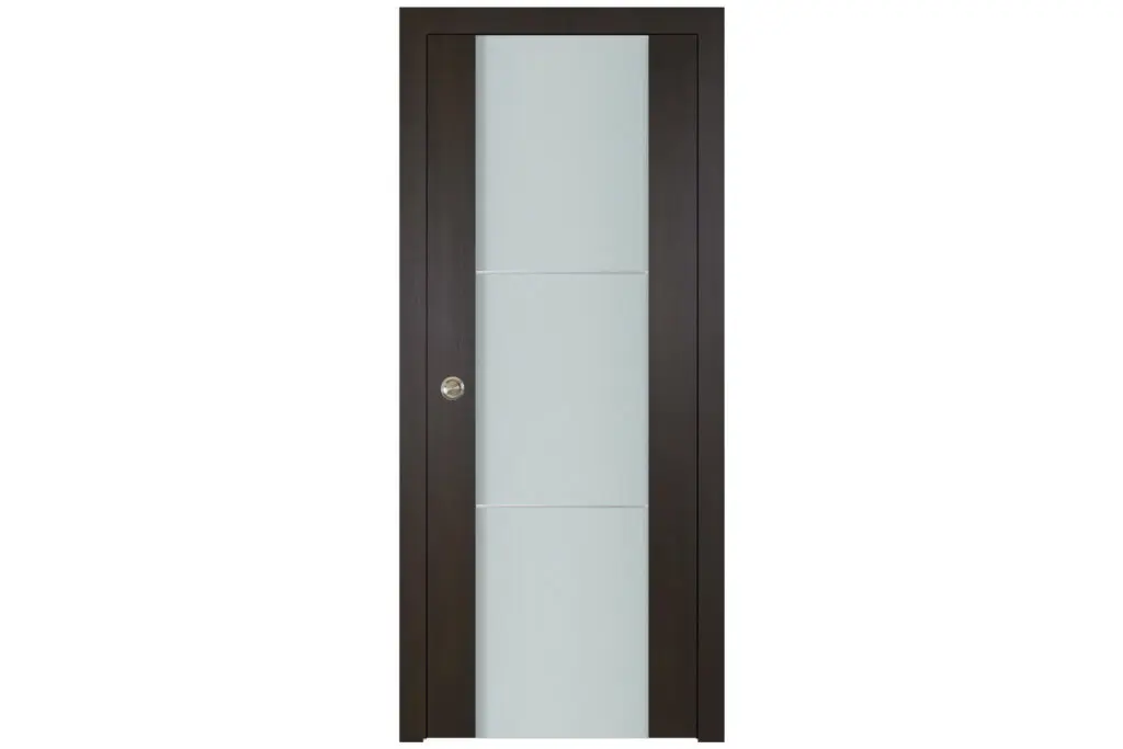 Nova Italia Vetro 2H Premium Wenge Laminate Interior Door - Single Pocket