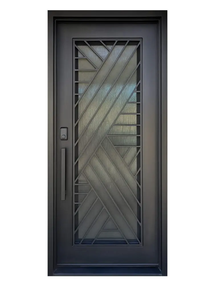 Nova Royal Series Wrought Iron Custom Exterior Door Style 258