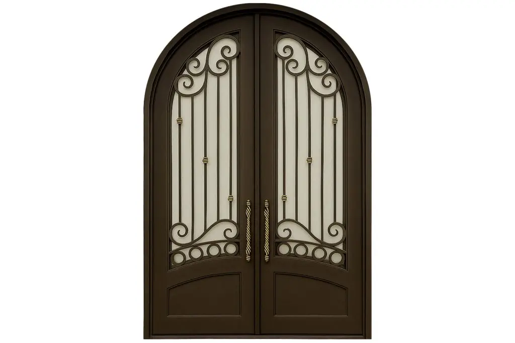 Nova Royal Series Wrought Iron Custom Exterior Door Style 190