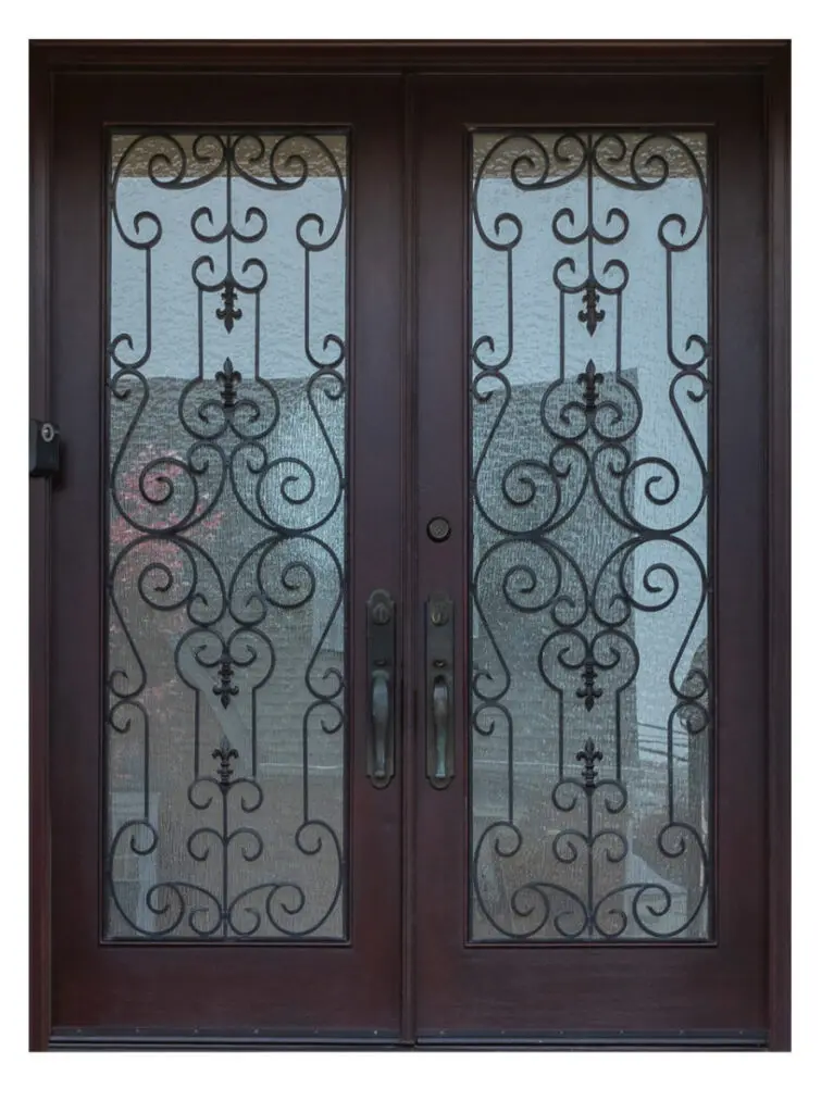 Nova Royal Series Wrought Iron Custom Exterior Door Style 027