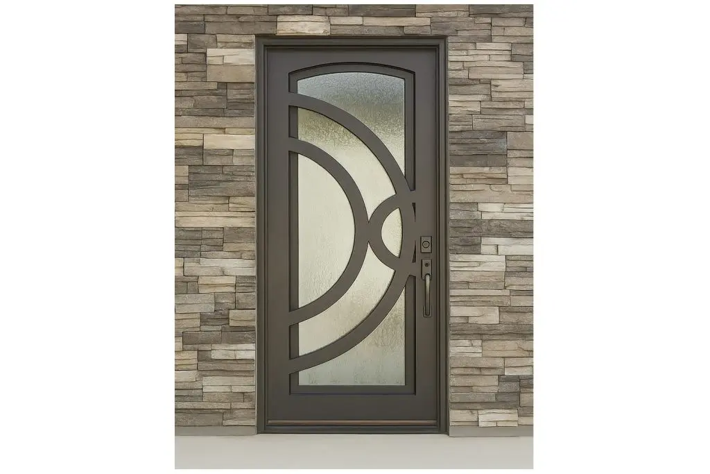 Nova Royal Series Wrought Iron Custom Exterior Door Style 154