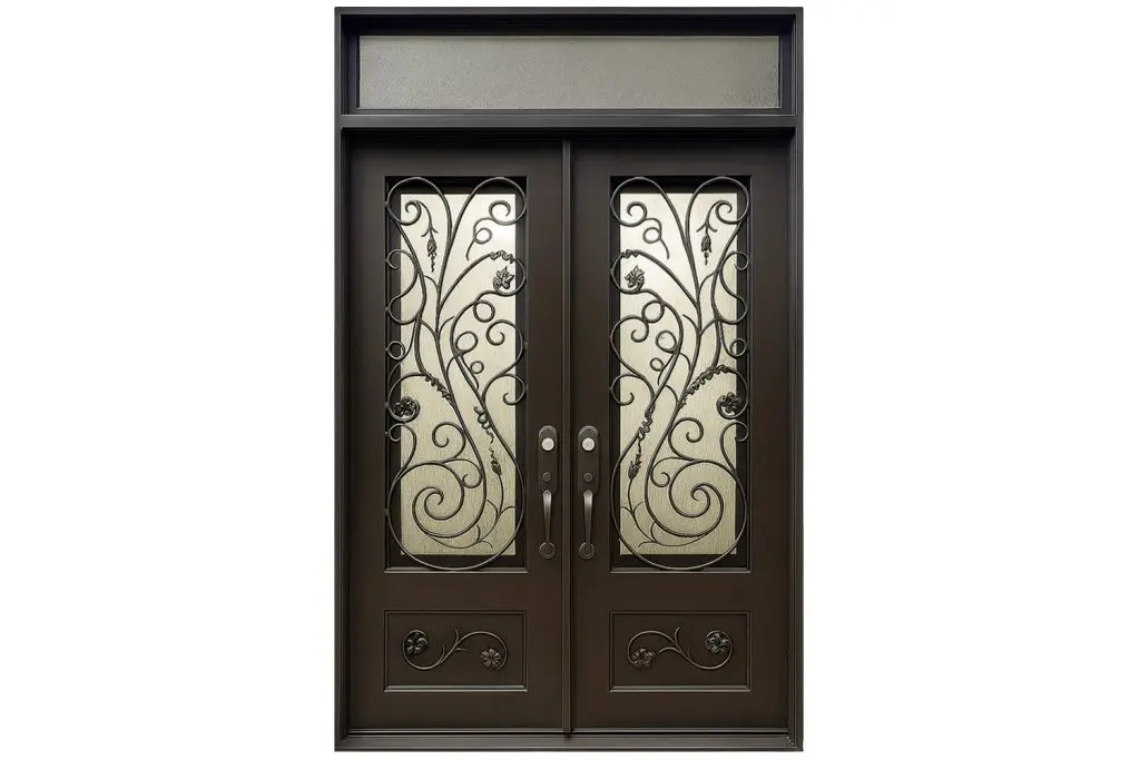 Nova Royal Series Wrought Iron Custom Exterior Door Style 321