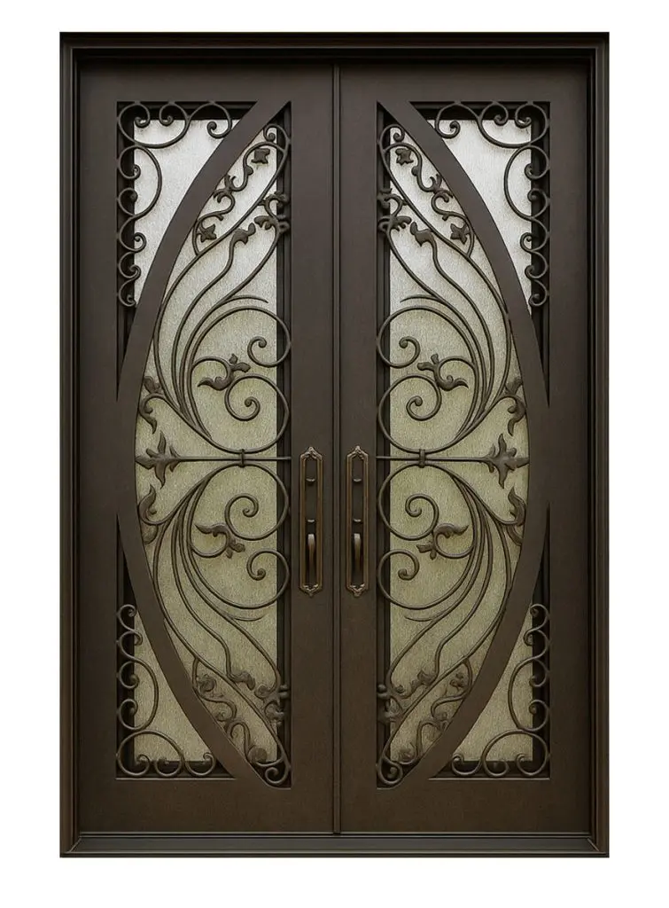 Nova Royal Series Wrought Iron Custom Exterior Door Style 284