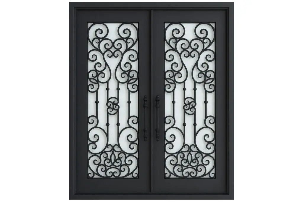 Nova Royal Series Wrought Iron Custom Exterior Door Style 096