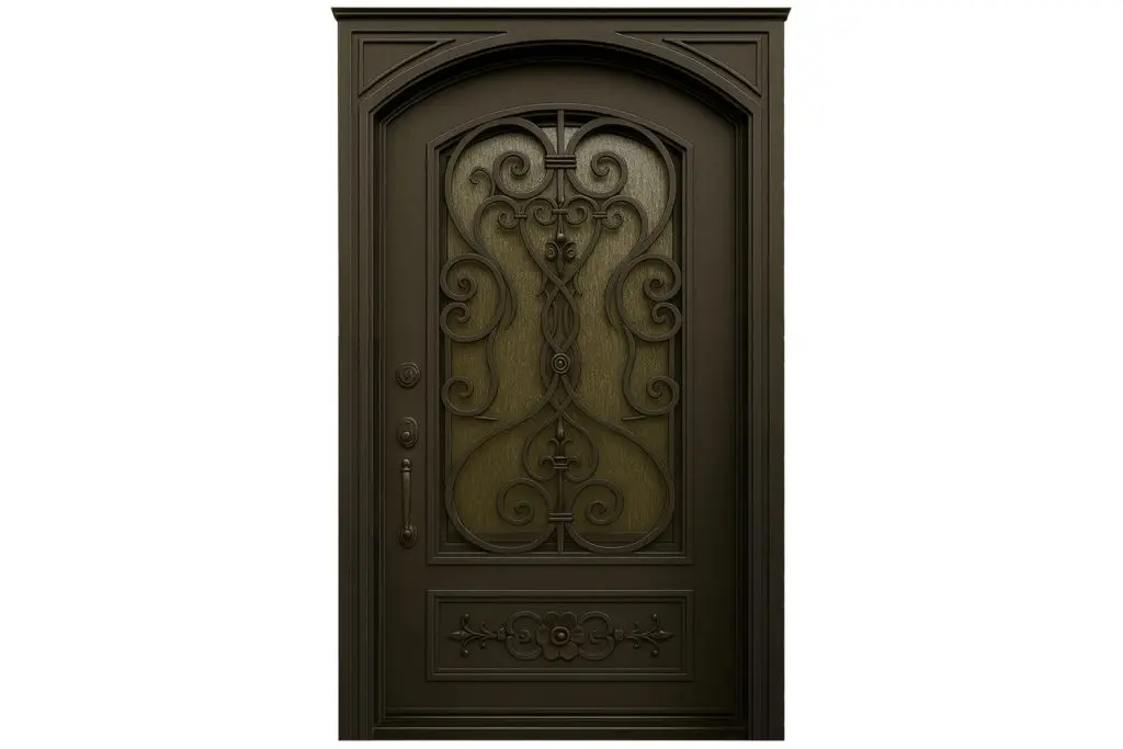 Nova Royal Series Wrought Iron Custom Exterior Door Style 060
