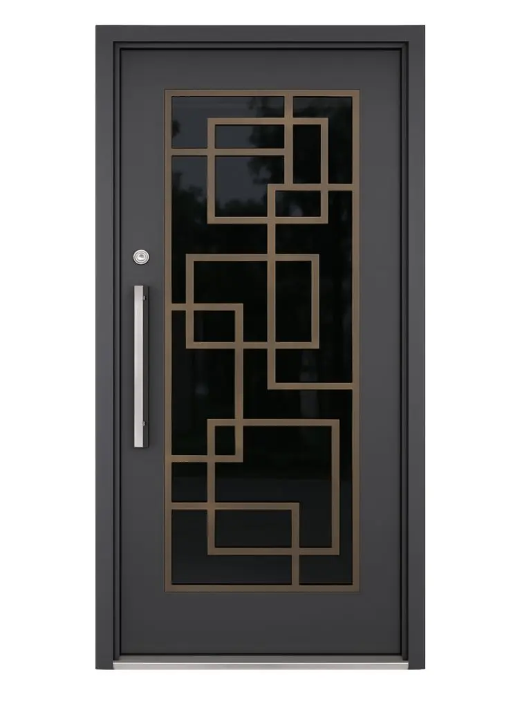 Nova Royal Series Wrought Iron Custom Exterior Door Style 086