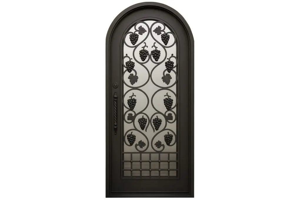Nova Royal Series Wrought Iron Custom Exterior Door Style 073