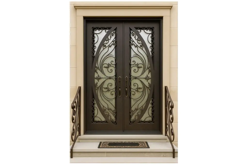 Nova Royal Series Wrought Iron Custom Exterior Door Style 284