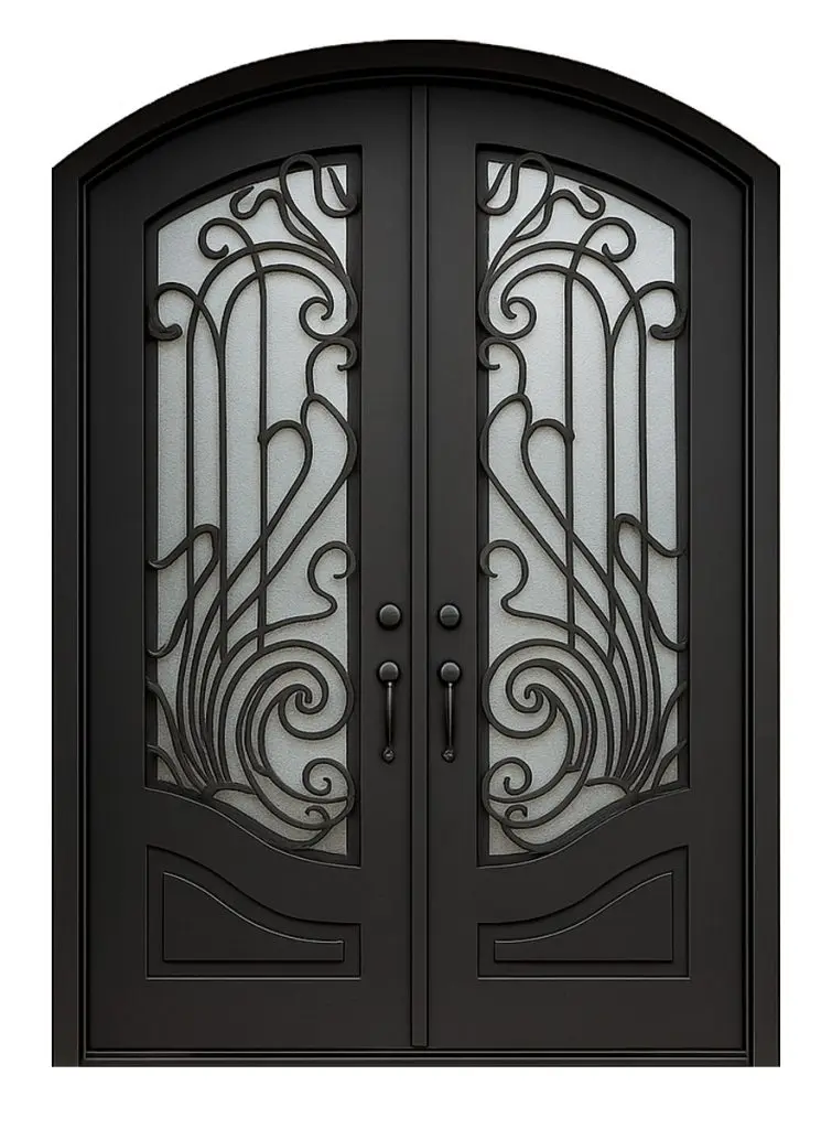 Nova Royal Series Wrought Iron Custom Exterior Door Style 213