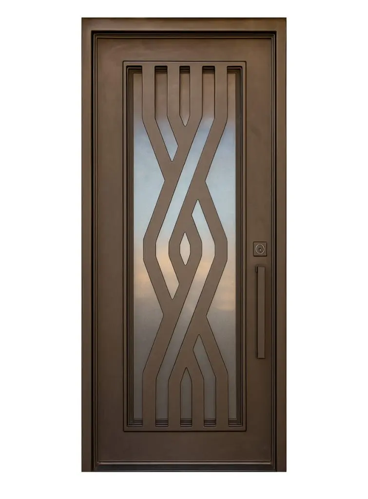 Nova Royal Series Wrought Iron Custom Exterior Door Style 257
