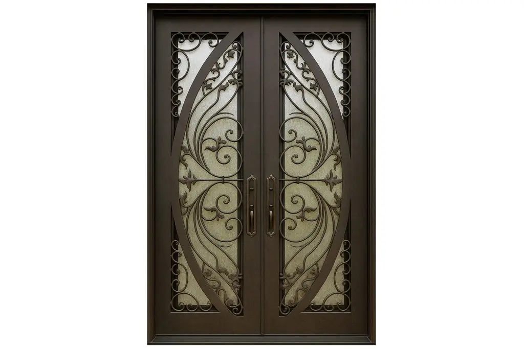 Nova Royal Series Wrought Iron Custom Exterior Door Style 284