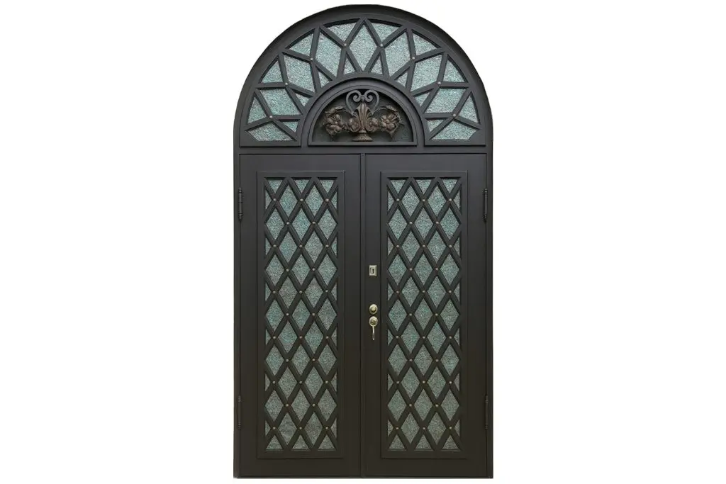 Nova Royal Series Wrought Iron Custom Exterior Door Style 312
