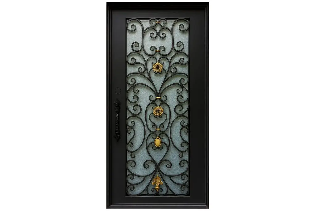 Nova Royal Series Wrought Iron Custom Exterior Door Style 220