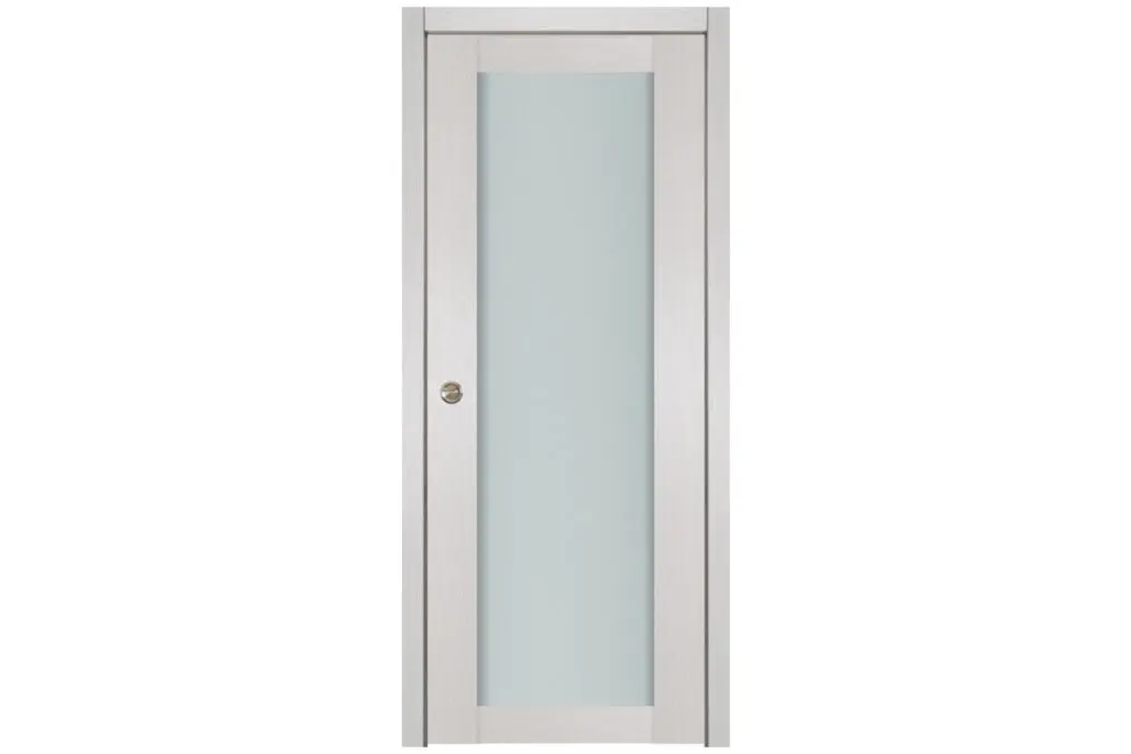 Nova 1 Lite White Wenge Wood Laminated Modern Interior Door - Single Pocket