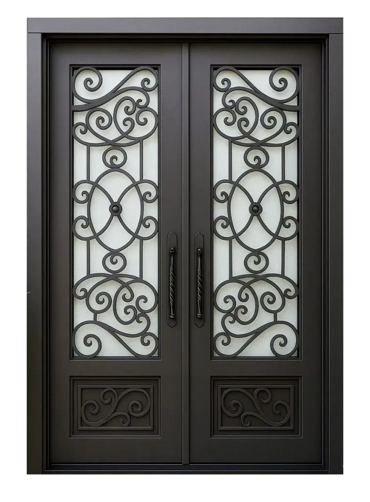 Nova Royal Series Wrought Iron Custom Exterior Door Style 231