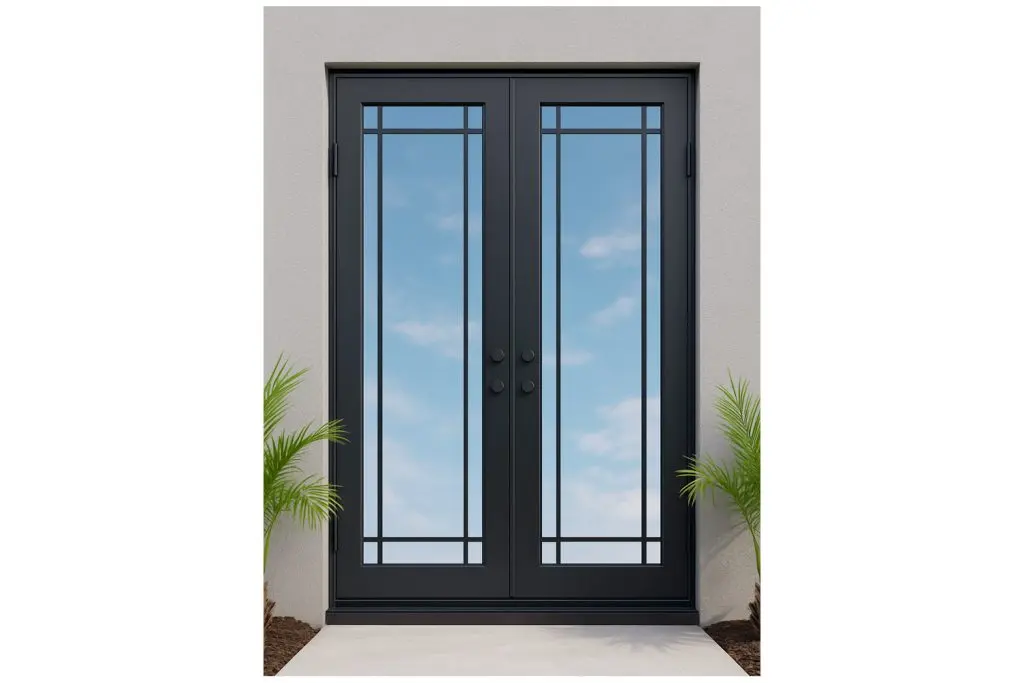 Nova Royal Series Wrought Iron Custom Exterior Door Style 093