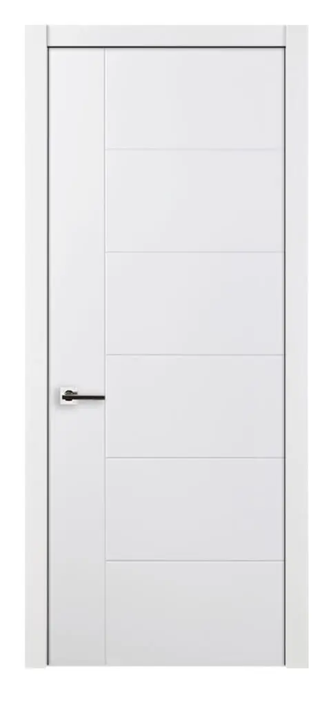 Nova Groove Soft White Laminated Traditional interior Door